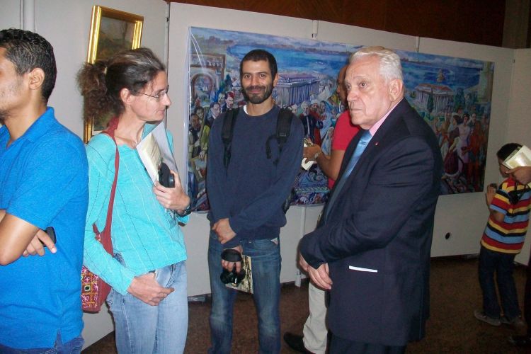 جمهور معرض لوحات محمد وعفت ناجى النادرة